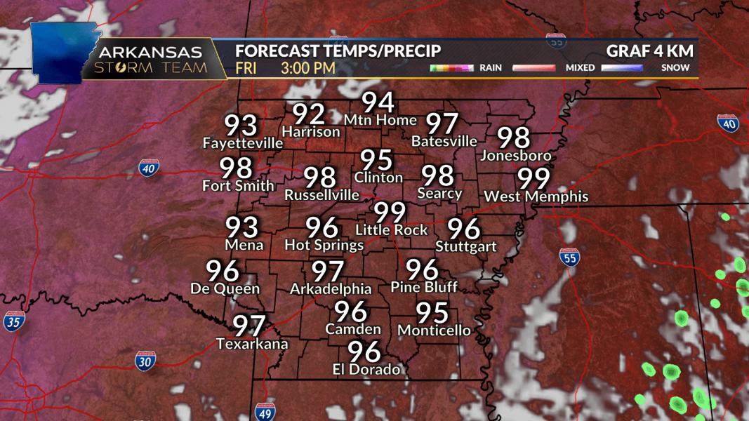 Arkansas Storm Team Forecast: More Dangerous Heat Friday And This Weekend