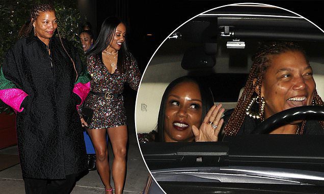 Queen Latifah and girlfriend Eboni Nichols dine at Giorgio Baldi in