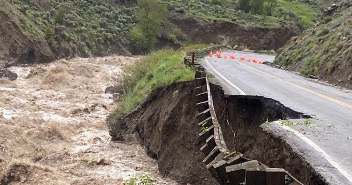 Flooding, rockslides, hazardous conditions force Yellowstone National